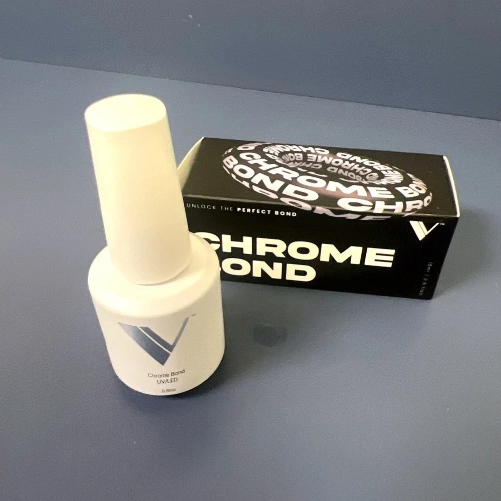 V Beauty Pure Chrome Bond UV/LED .5‎ Oz New In Open Box Nail Polish